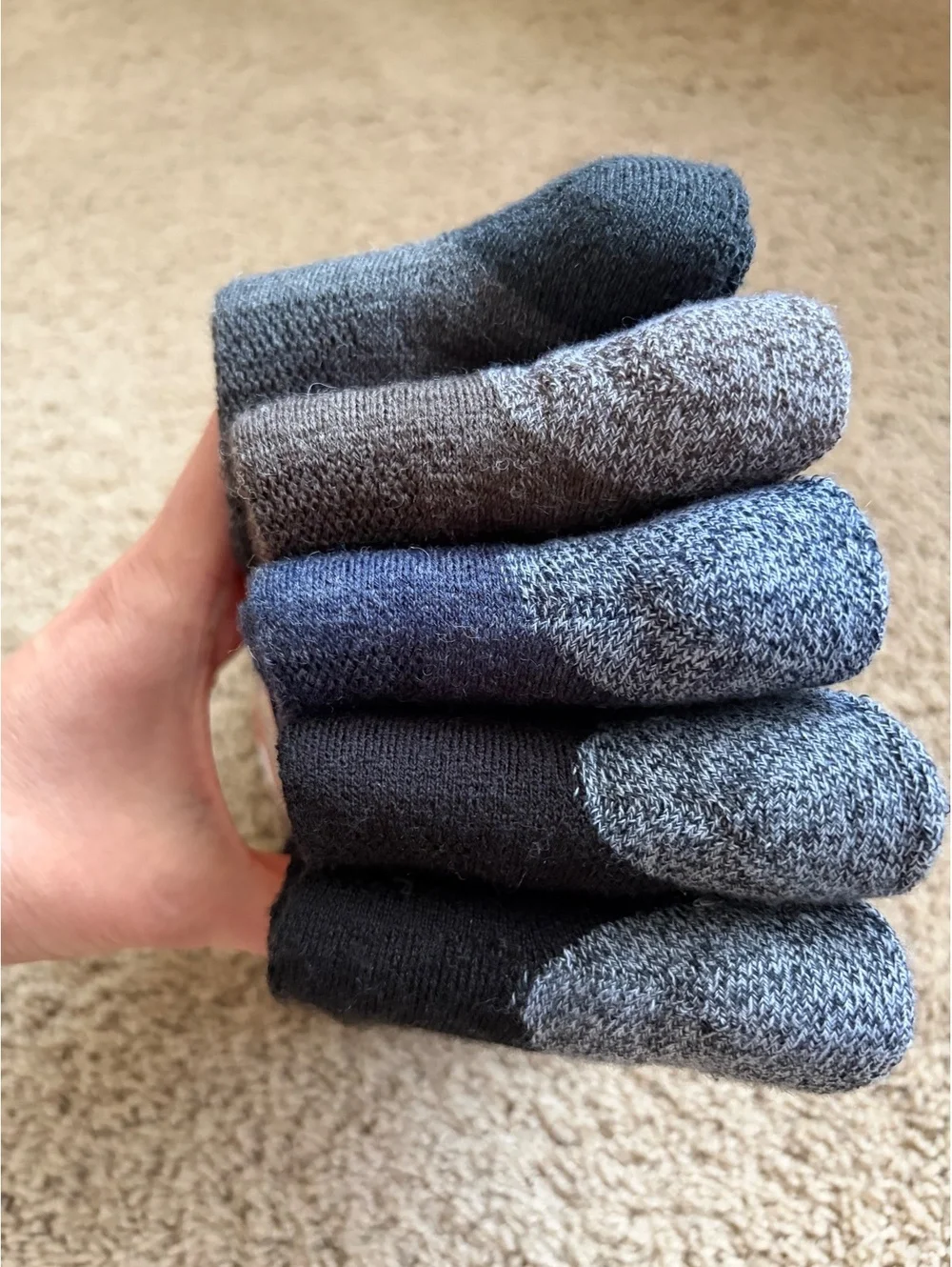 NWT 5-pair pack  Weatherproof Vintage Men's Outdoor Crew Socks 6-12 wool blend